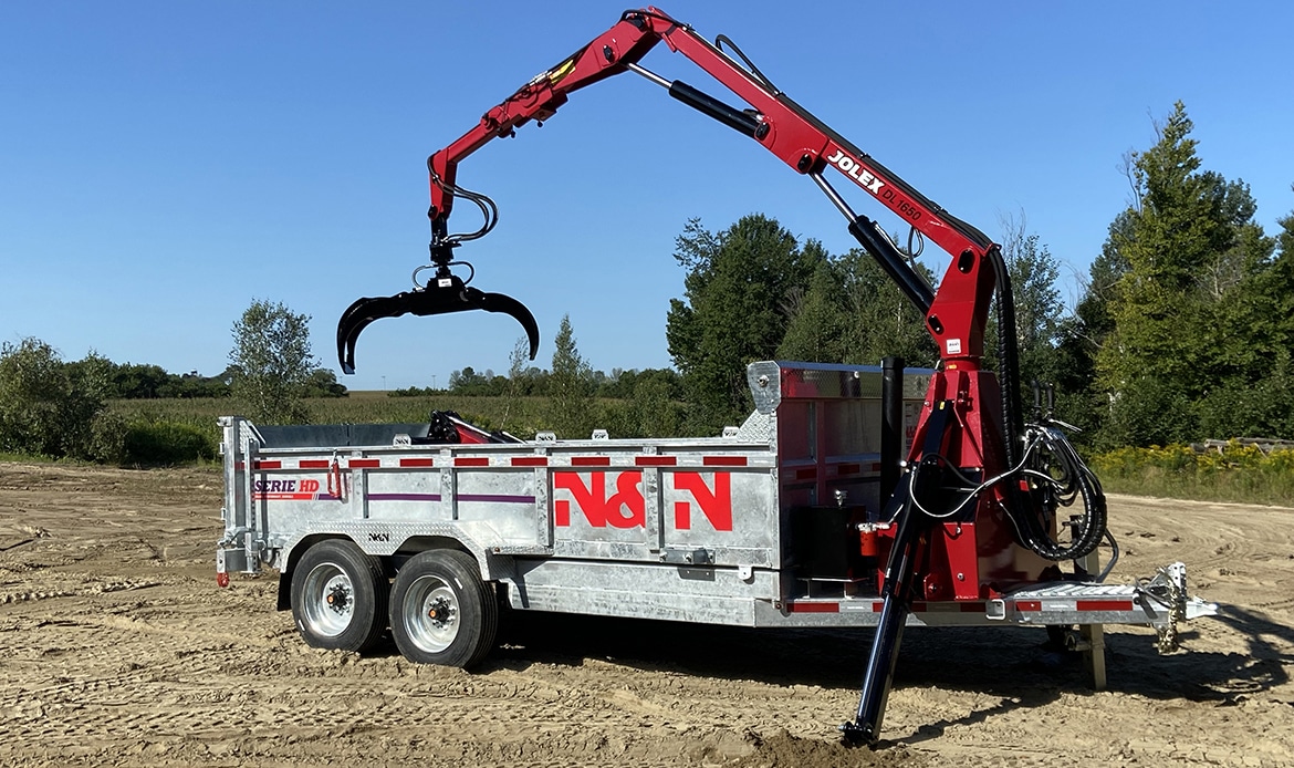 Loaders on Trailer